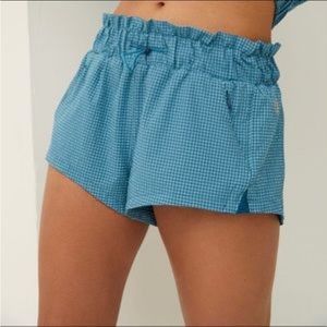 Free People Movement Forty Love Shorts in Blue Medium
